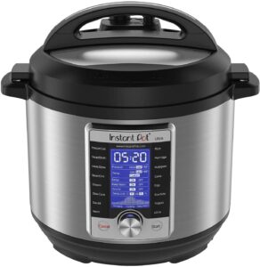 1.Instant Pot Ultra Electric Pressure Cooker, 6 Quart 10-in-1, Stainless Steel