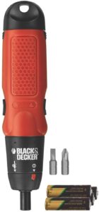 BLACK+DECKER AS6NG Alkaline Cordless Screwdriver