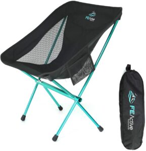 FE Active Folding Campaign Chair - Compact Lightweight and Fildake Outdoor Chair