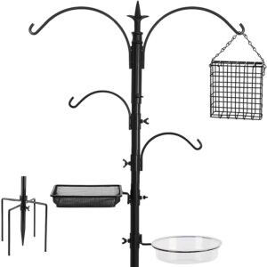 FEED GARDEN Premium Bird Feeding Station Kit, 91 Inch Bird Feeder Pole,