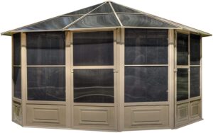 GAZEBO PenGuin Florence Solarium 12 Ft. X 12 Ft. In Sand, 1 Count 518 Poundsand