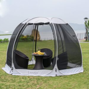 Leedor Gazebos for Patios Screen House Room 4-6 Person Canopy Mosquito Net Camping Tent