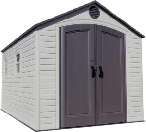 Lifetime 60075 8 x 15 ft. Outdoor Storage Shed, Desert Shed: