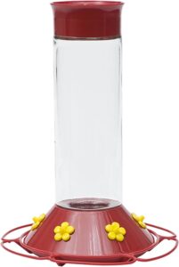 Perky-Pet 209B Our Best Glass Hummingbird Feeder, Red, 30 OZ