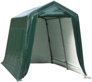 Tangkula Outdoor Carport Patio Storage Shelter, Heavy Duty Enclosed Carport Shed: